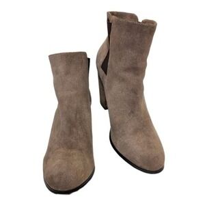 Sole Society Women's Suede Leather Upper Grey Ankle Boots Size‎ 10B